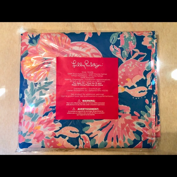 Lilly Pulitzer Accessories - Lilly Pulitzer Pool Hammock Raft